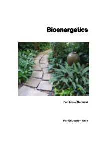 Bioenergetics