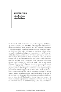 Introduction Indian Problems, Indian Solutions