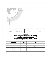 Leviathan Production Platform Oil Spill Contingency Plan (OSCP) – Tier 4