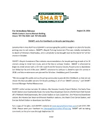 SMART Asks for Feedback on Bicycle Parking Plan