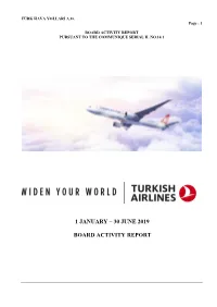 30 June 2019 Board Activity Report