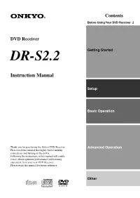 DR-S2.2 Getting Started