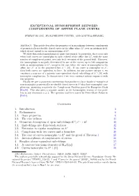 Exceptional Isomorphisms Between Complements of Affine Plane Curves