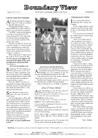 FROM the BOUNDARY CHAIRMAN's VIEW 2016/17 Subs