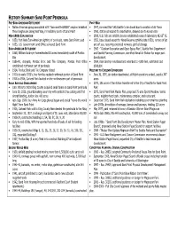 History Summary Sand Point Peninsula