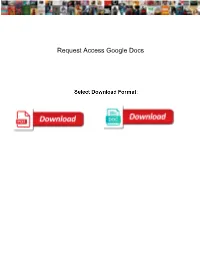 Request Access Google Docs