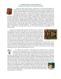 The Walden Climate-Change Collaborative: Fostering Place-Based Environmental Stewardship