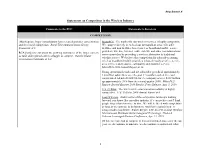 Attachment a 1 Statements on Competition in the Wireless Industry