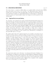 Biological Resources Section of Revised Draft