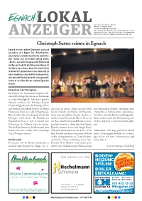 Christoph Sutter Reimte in Egnach