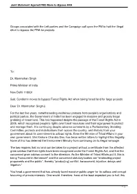 Joint Statement Against PMO Move to Bypass FRA