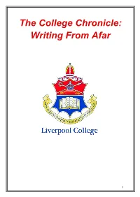 The College Chronicle: Writing from Afar