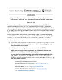 University System of NH Policy on Pass/Fail Coursework.Pdf