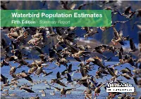Waterbird Population Estimates Fifth Edition - Summary Report 1 Foreword Ago