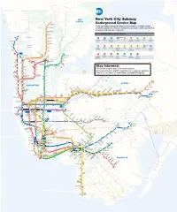 Map of Available Subway Service After 4 P.M. Travel