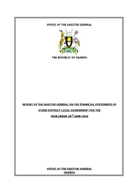 Office of the Auditor General the Republic of Uganda