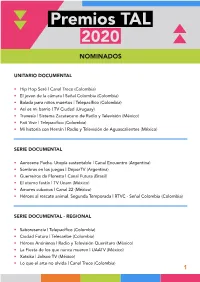 Premios TAL 2020