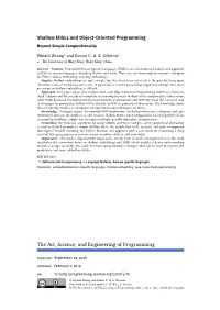 Shallow Edsls and Object-Oriented Programming Beyond Simple Compositionality