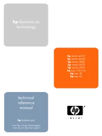 Technical Reference Manual Hp Business Pc Technology
