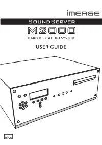 Imerge M2000 User Guide