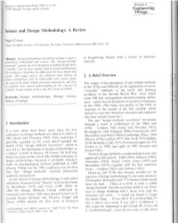 Science and Design Methodology: a Review