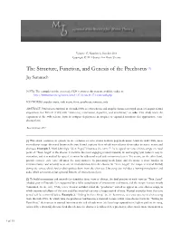 Summach, the Structure, Function, and Genesis of the Prechorus