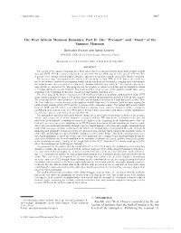 The West African Monsoon Dynamics. Part II: the ''Preonset'