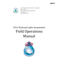 2012 National Lakes Assessment Field Operations Manual