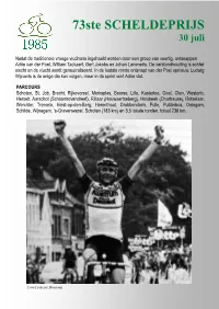 73Ste SCHELDEPRIJS 30 Juli