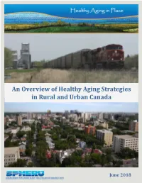 An Overview of Healthy Aging Strategies in Rural and Urban Canada