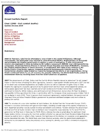 Armed Conflicts Report - Chad