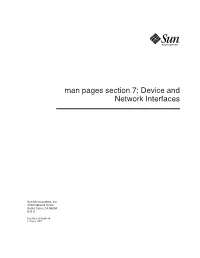 Device and Network Interfaces