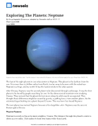 “Exploring the Planets: Neptune” Article