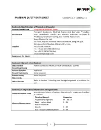 MATERIAL SAFETY DATA SHEET F/C 006/PES Dt
