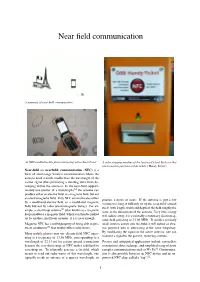 Near Field Communication