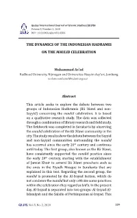 The Dynamics of the Indonesian Hadramis on the Maulid Celebration