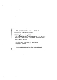 The Kinetics and Mechanism of the Reaction of Hydrazoic Acid With