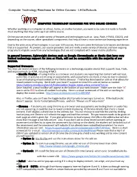 Computer Technology Read... Courses