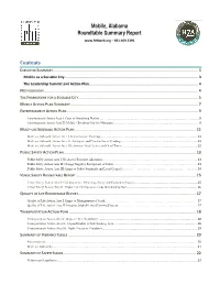 Mobile, Alabama Roundtable Summary Report – 831.469.3396