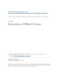 Representatives of William H. Freeman