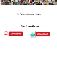 Sql Databas Schema Design
