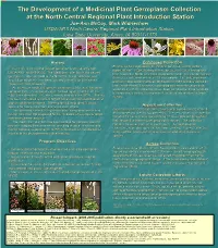 A Comprehensive Echinacea Germplasm Collection Located at the North Central Regional Plant Introduction Station, Ames, Iowa