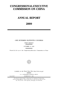 CECC 2009 Annual Report