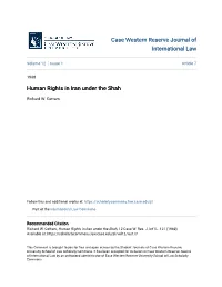 Human Rights in Iran Under the Shah