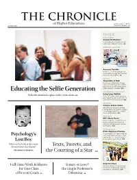 THE CHRONICLE of Higher Education ® June 6, 2014 • $6.99 Chronicle.Com Volume LX, Number 38