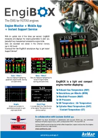 The EMS for ROTAX Engines Engine Monitor + Mobile App + Instant Support Service