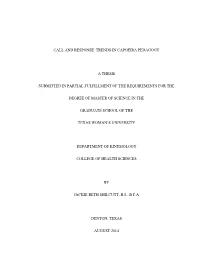 Trends in Capoeira Pedagogy a Thesis Submitted in Partial