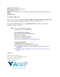 VTA Board of Directors: You May Now Access the Updated VTA Board Of