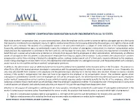 Effect of WC Subrogation Waiver Endorsement Chart (00214587-1)