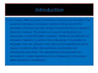 Elimination Reactions Are Described